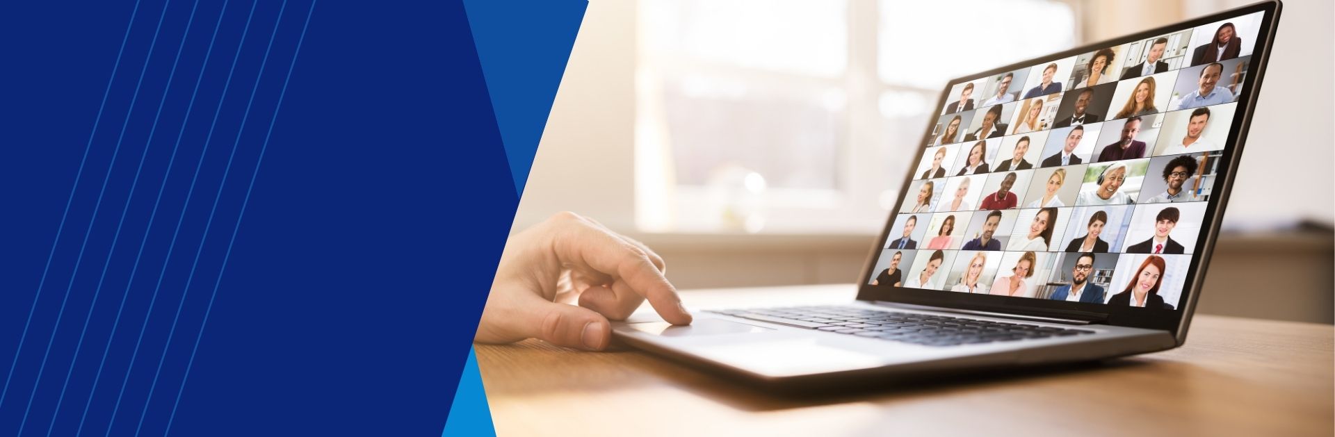 Laptop with Online meeting gallery